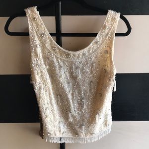 Vintage beaded top